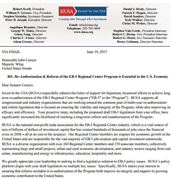 EB-5改革草案有了新的评论，长久延期有望实现