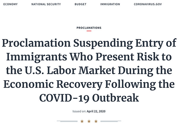 特朗普的60天移民禁令，EB-5不受影响